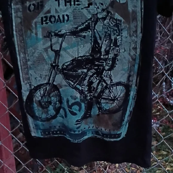 Too Fast Black and Blue Striped Patch - Picture 4 of 7